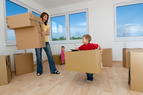 Careful loading of household items during a same day relocation in Earls Court