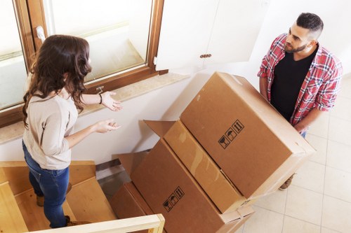 Specialist equipment used for moving a piano through narrow access