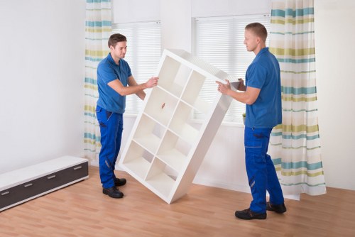 Local team helping with a student flat move in Earls Court